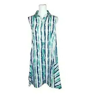 Alfani women's geometric collared shift dress size 4